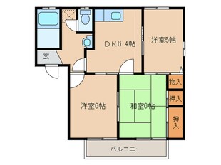 ヴィラ山甚の物件間取画像